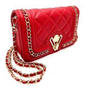 Valentino Orlandi Small Quilted Turn Lock Crossbody NWT